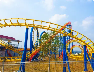 Аттракцион американские горки 4 Кольцо