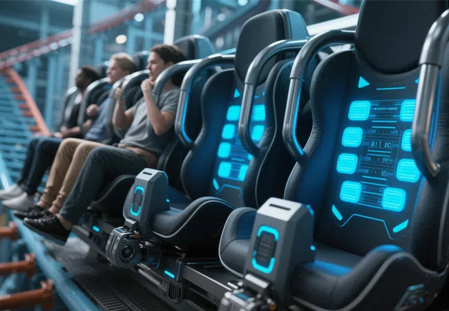 Эргономичные сиденья для американских горок