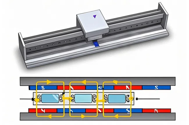 Линейный синхронный двигатель ЛСМ