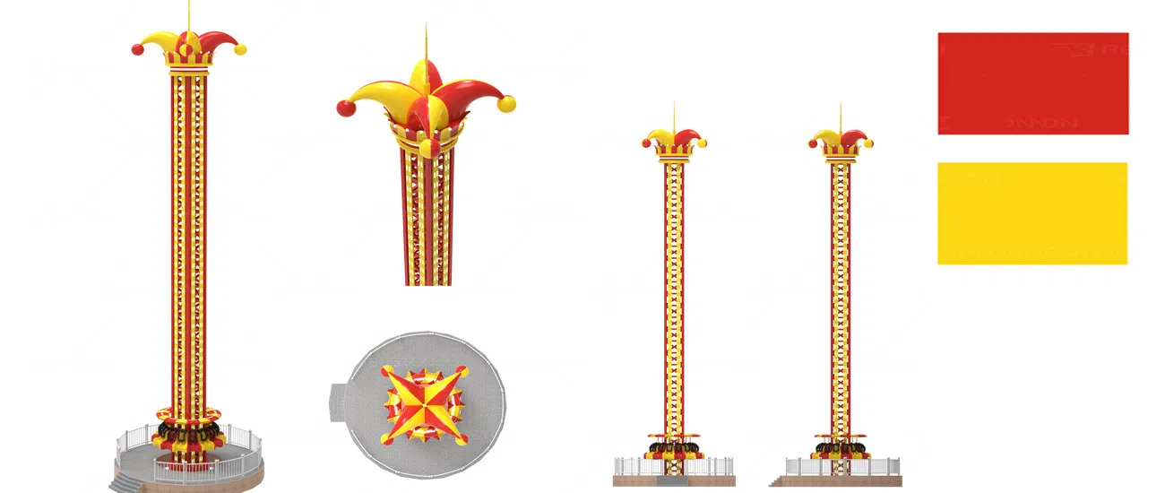 33м Свободное падение аттракцион в Сочинском парке развлечений
