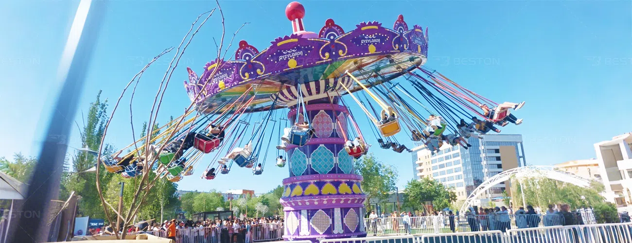 36-местная Цепочная Карусель с наклоном 15° в Казахстане