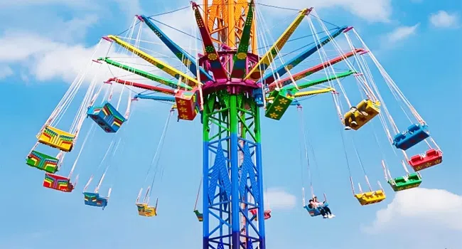 Аттракцион седьмое небо в Таджикистане