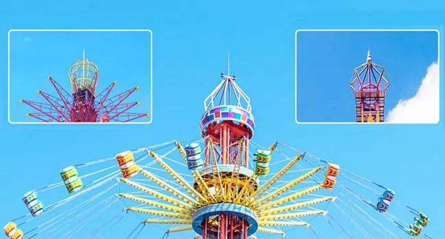 Индивидуальная форма верхней части аттракциона Седьмое небо