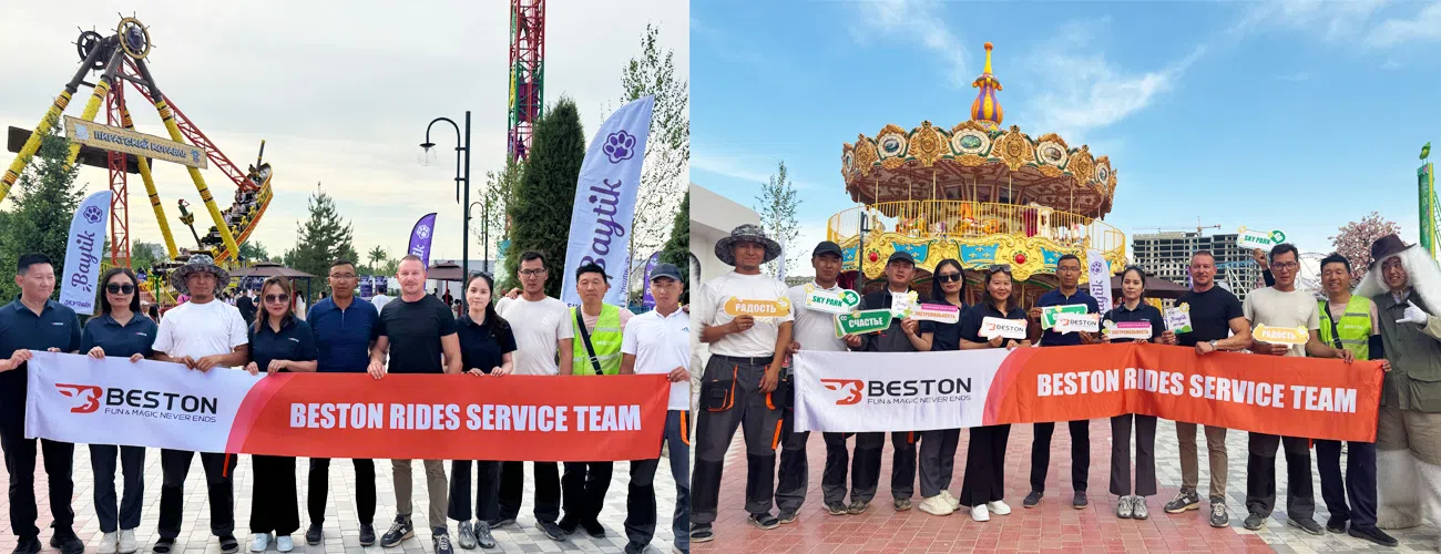 В день открытия команда Beston Rides проводила обучение и консультировала персонал на месте